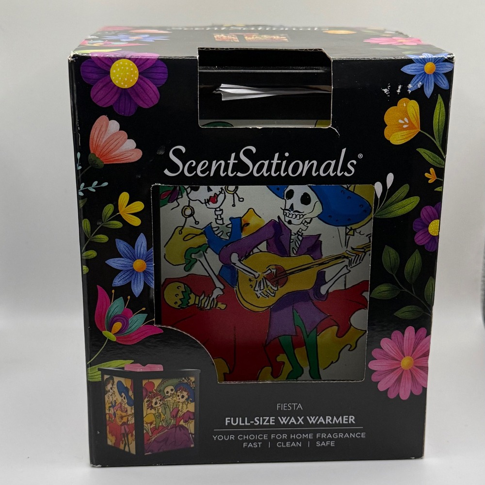 ScentSationals Fiesta Full-Size Wax Warmer Day of the Dead Sugar Skull Electric